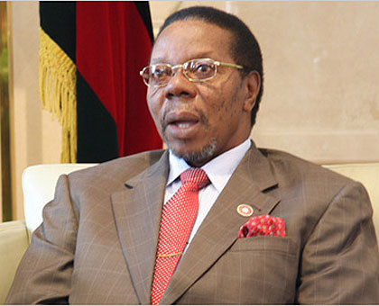 Malawi's President Bingu wa'Mutharika. 