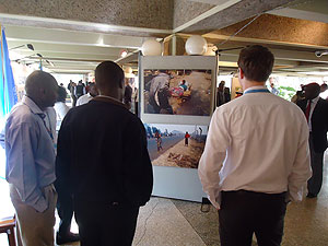 The venue for the exhibition was provided by the UN office in Nairobi.