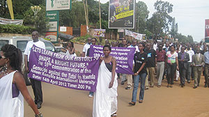 The Walk to Remember attracted hundreds. The New Times / G.Muramira.