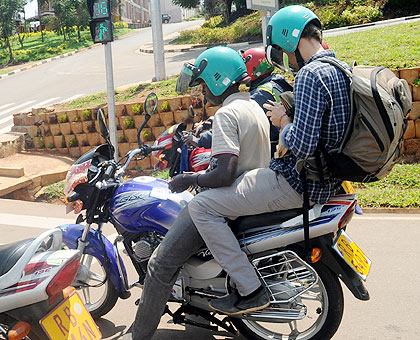 Taxi moto operators recieved new directives. The Sunday Times/ File.