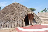 The palace for ancient Rwandan Kings.  Net photo.