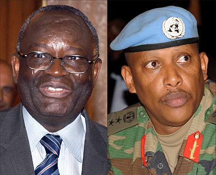 L-R: Ibrahim Gambari, Lt. Gen. Patrick Nyamvumba