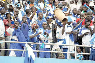 Rayon Sports enjoys the biggest support in Rwanda. The New Times / T. Kisambira.