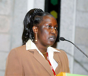 Former Ugandan minister Jessica Eriyo.