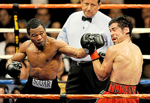 Shane Mosleyu2019s (left) last big win came against Antonio Margarito (right). Net photo.