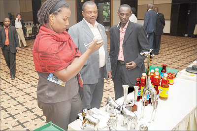 Rwandan manufacturers showcase their products. The New Times / File.