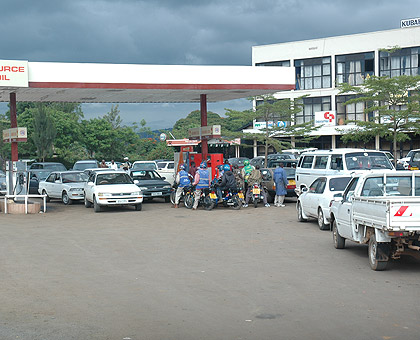 Fuel prices have increased from Rwf1,000 to Rwf 1,030 per litre. The New Times / File.