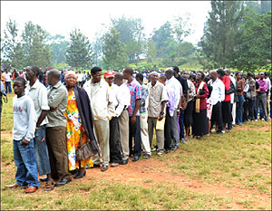 Voters during previous local government elections. The New Times / File.