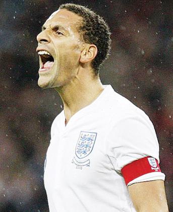 Rio Ferdinand out of England Euro 2012 squad. Net photo.