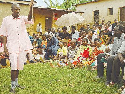 A Genocide suspect appearing before a past Gacaca session. The New Times / File.