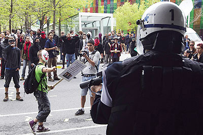 Students have been protesting for fifteen weeks against tuition fee increases. Net photo.