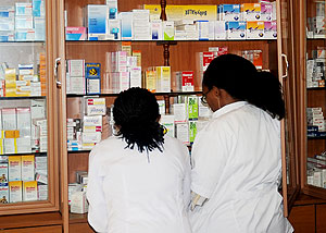 Pharmacists at the workplace. The New Times / File.