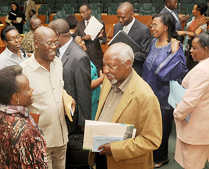 Senators after a past session. The New Times / File.