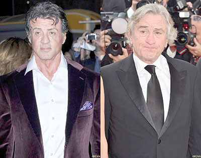 (L-R) Stallone and De Niro. Net photo.