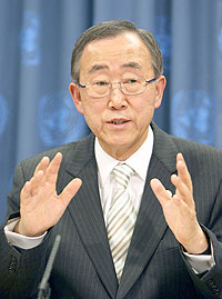 UN Secretary-General Ban Ki-moon. 