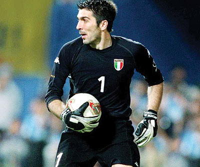 Gianluigi Buffon has appeared in 114 matches between the posts for Italy. Net photo.