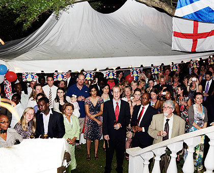 British community was joined by government officials and well wishers to celebrate Diamond Jubilee on Thursday. The New Times / T. Kisambira.