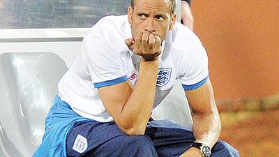 Rio Ferdinand gutted at England snub. Net photo