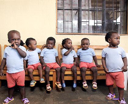 Children at one of the orphanages. The Sunday Times / G. Mugoya.