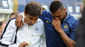 M'Vila (right) had been expected to miss out with the injury, which he sustained in the friendly against Serbia on 31 May. Net photo