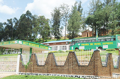 Biodiesel station in Kigali. The  New Times / File.