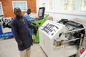 Men in a workshop at the IPRC-Kigali.The New Times / File.