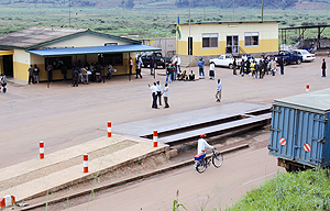 A weighbridge at Gatuna border. The New Times / File.