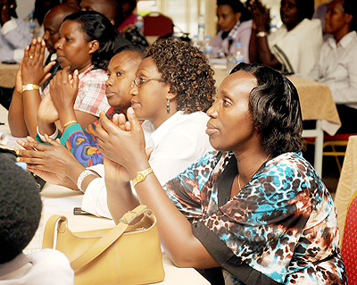 Women at the Gender meeting yesterday. The New Times, J Mbanda.