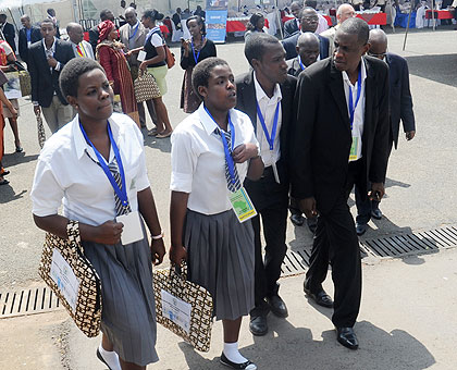 Delegates at the International conference on Governance and Democracy included students.  The New Times / John Mbanda.