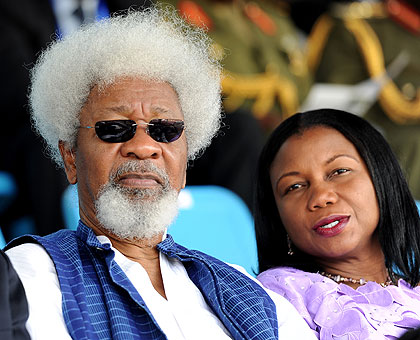 Wole Soyinka at Rwanda Independence celebrations yesterday.  The New Times / John Mbanda.