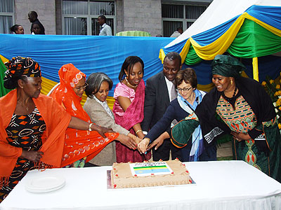 Photo of Diplomats, CEO Equity and the Director General United Nations Office Nairobi Dr. Sahle-Work Zewde. The New Times / Courtesy.