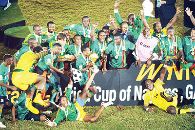 Zambia wins African Cup after penalty shootout over Ivory Coast earlier this year. Net photo.