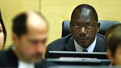 Thomas Lubanga at the Hague.  Net photo.