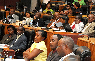 MPs during a past plenary session. The New Times / File.