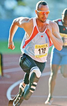 Pistorius was cleared to compete against able-bodied athletes in 2008. Net photo.