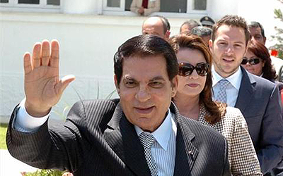 Former Tunisiau2019s President Zine El Abidine Ben Ali.  Net photo.