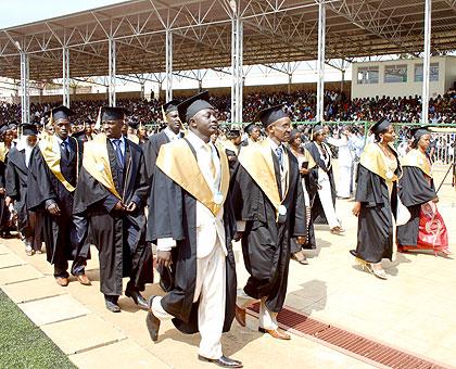 Graduates of INILAK. The University has announced plans to begin offering Masters Degree Programmes in different disciplines. The Sunday Times / File.