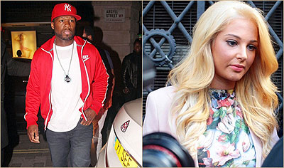 50 Cent and Tulisa.