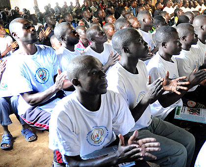 Ex combatants at Mutobo. A substantial number of FDRL rebels have defected and returned home. The Sunday Times / File.