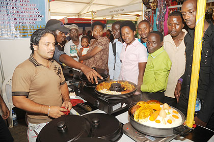 One of the most visited stands; fast cooking and energy saving saucepans.The New Times / John Mbanda.