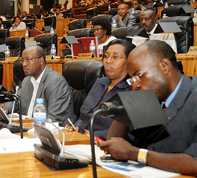 Members of Parliament during a past plenary session.  New Times / File