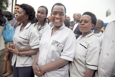 Students of Byumba School of Nursing and Midwifery. The New Times, File.