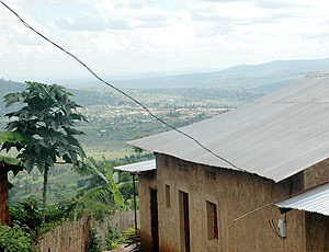 A house connected to electricity. The process is derailed by people stealing electricity cables. The New Times / File.