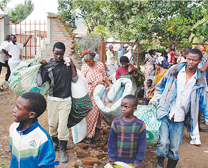 Congolese refugees fleeing into Rwanda. The Sunday Times / File.