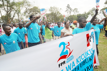 RPF members during the launch of the partyu2019s  Silver Jubilee activities in Kicukiro District last Sunday  The New Times / File