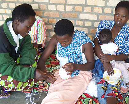 The women came together to seek consolation from each other. The New Times / JP Bucyensenge.