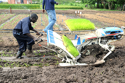 A farmer uses machinery to till his land; insurance cover for agriculture sector would boost earnings.