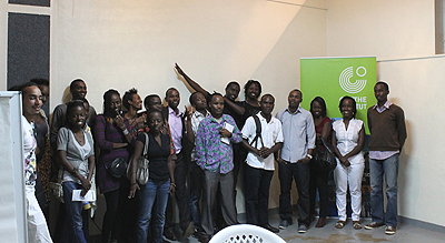 Some of the participants who attended the workshop on blogging.