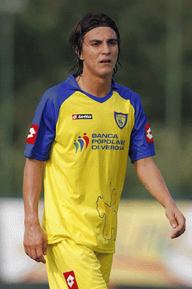 Bentivoglio thanked Chievo for standing by him. Net photo.