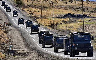 Nine soldiers and up to 20 Kurdish fighters were killed. Net photo.